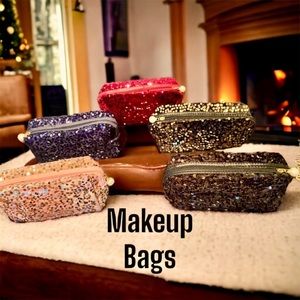 Sequin Makeup Bags 💄